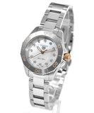  Shop Authentic Tag Heuer Aquaracer Professional 200 Quartz Diamonds White Dial Silver Steel Strap Watch for Women - WBP1450.BA0622 - Luxxuri