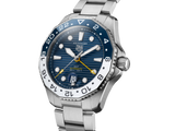  Shop Authentic Tag Heuer Aquaracer Professional 300 GMT Automatic Blue Dial Silver Steel Strap Watch for Men - WBP2010.BA0632 - Luxxuri