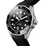  Shop Authentic Tag Heuer Aquaracer Professional 300 Automatic Black Dial Black Rubber Strap Watch for Men - WBP201A.FT6197 - Luxxuri