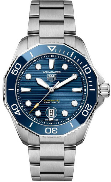  Shop Authentic Tag Heuer Aquaracer Professional 300 Automatic Blue Dial Silver Steel Strap Watch for Men - WBP201B.BA0632 - Luxxuri