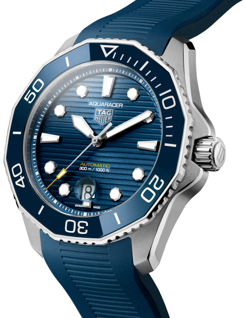  Shop Authentic Tag Heuer Aquaracer Professional 300 Automatic Blue Dial Blue Rubber Strap Watch for Men - WBP201B.FT6198 - Luxxuri