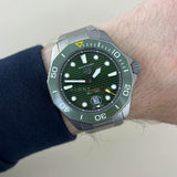  Shop Authentic Tag Heuer Aquaracer Professional 300 Automatic Green Dial Silver Steel Strap Watch for Men - WBP208B.BF0631 - Luxxuri