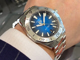  Shop Authentic Tag Heuer Aquaracer Professional 200 Automatic Blue Dial Silver Steel Strap Watch for Men - WBP2111.BA0627 - Luxxuri