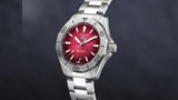  Shop Authentic Tag Heuer Aquaracer Professional 200 Automatic Red Dial Silver Steel Strap Watch for Men - WBP2114.BA0627 - Luxxuri