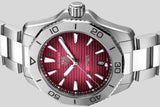  Shop Authentic Tag Heuer Aquaracer Professional 200 Automatic Red Dial Silver Steel Strap Watch for Men - WBP2114.BA0627 - Luxxuri