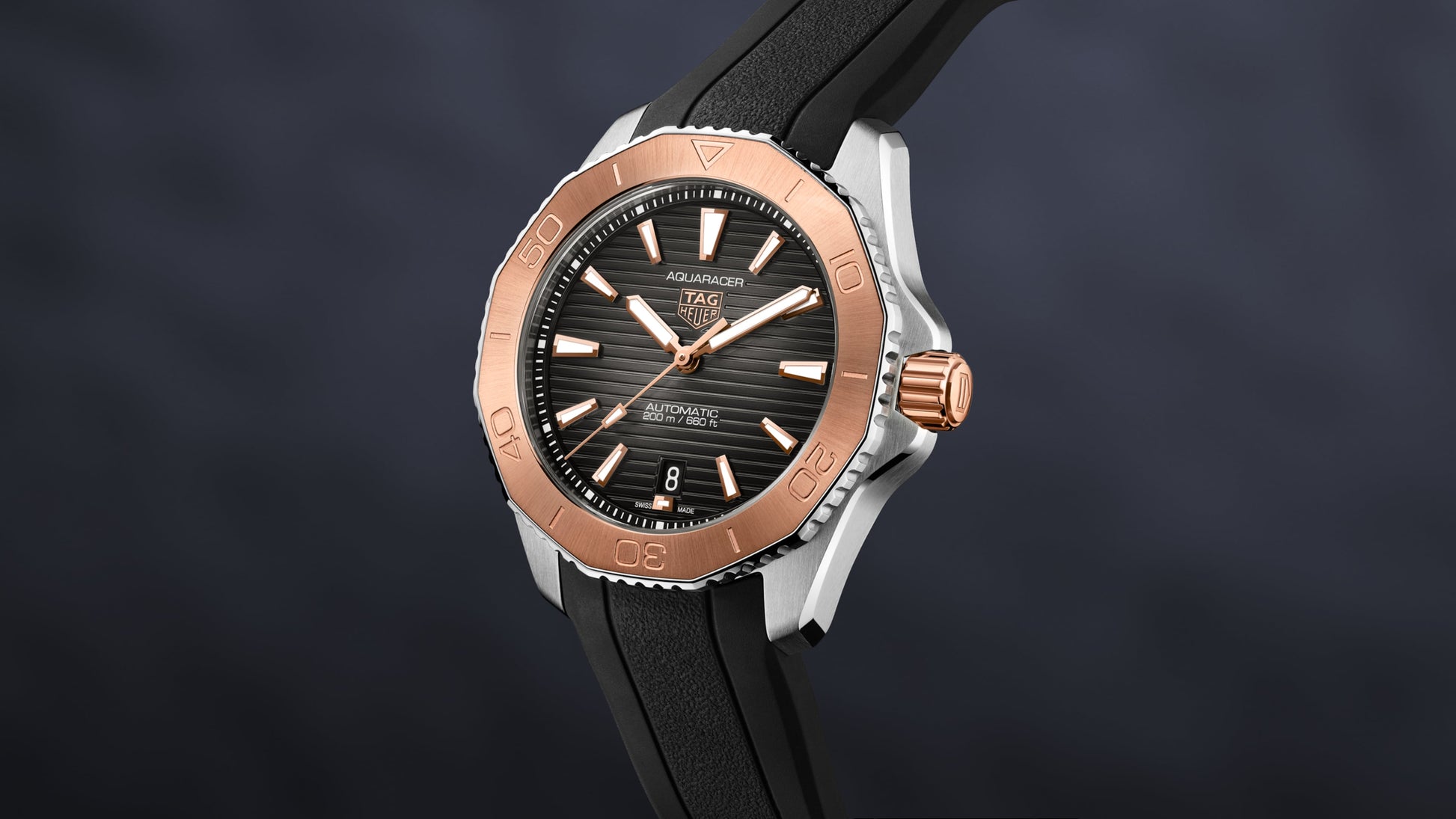  Shop Authentic Tag Heuer Aquaracer Professional 200 Automatic Black Dial Black Rubber Strap Watch for Men - WBP2151.FT6199 - Luxxuri