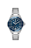  Shop Authentic Tag Heuer Aquaracer Professional 300 Automatic Diamonds Blue Dial Silver Steel Strap Watch for Women - WBP231B.BA0618 - Luxxuri