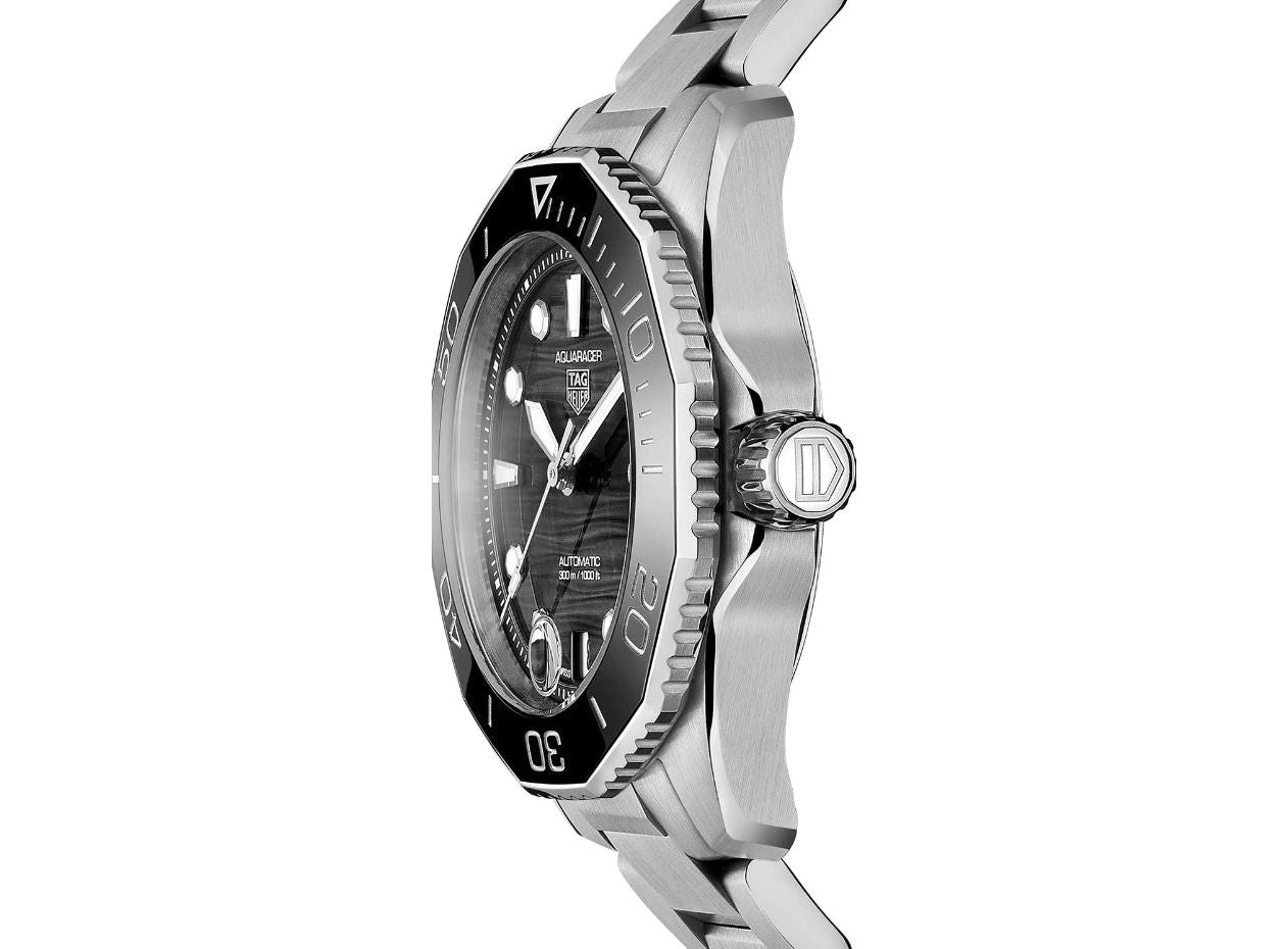  Shop Authentic Tag Heuer Aquaracer Professional 300 Automatic Black Dial Silver Steel Strap Watch for Women - WBP231D.BA0626 - Luxxuri