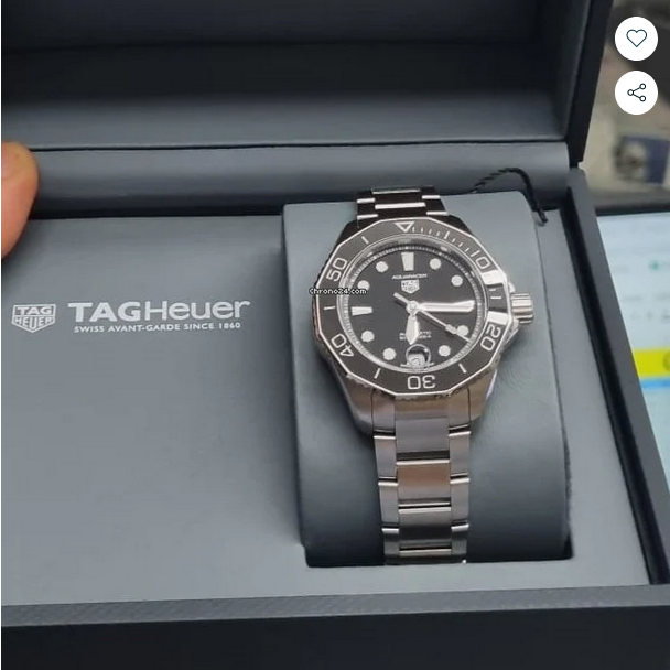  Shop Authentic Tag Heuer Aquaracer Professional 300 Automatic Black Dial Silver Steel Strap Watch for Women - WBP231D.BA0626 - Luxxuri