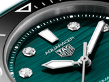  Shop Authentic Tag Heuer Aquaracer Professional 300 Automatic Diamonds Green Dial Green Rubber Strap Watch for Women - WBP231G.FT6226 - Luxxuri