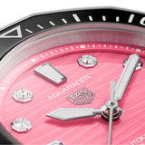  Shop Authentic Tag Heuer Aquaracer Professional 300 Automatic Diamonds Pink Dial Silver Steel Strap Watch for Women - WBP231J.BA0618 - Luxxuri