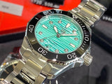  Shop Authentic Tag Heuer Aquaracer Professional 300 Automatic Diamonds Green Dial Silver Steel Strap Watch for Women - WBP231K.BA0618 - Luxxuri