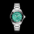  Shop Authentic Tag Heuer Aquaracer Professional 300 Automatic Diamonds Green Dial Silver Steel Strap Watch for Women - WBP231K.BA0618 - Luxxuri