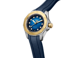  Shop Authentic Tag Heuer Aquaracer Professional 200 Automatic Diamonds Blue Dial Blue Rubber Strap Watch for Women - WBP2450.FT6215 - Luxxuri