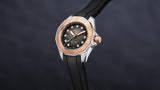  Shop Authentic Tag Heuer Aquaracer Professional 200 Automatic Diamonds Black Dial Black Rubber Strap Watch for Women - WBP2451.FT6200 - Luxxuri