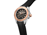  Shop Authentic Tag Heuer Aquaracer Professional 200 Automatic Diamonds Black Dial Black Rubber Strap Watch for Women - WBP2451.FT6200 - Luxxuri