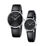  Shop Authentic Calvin Klein High Noon Quartz Black Dial Black Leather Strap Watch for Men - K8M211C1 - Luxxuri