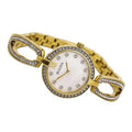  Shop Authentic Bulova Crystal Collection Mother of Pearl Dial Gold Steel Strap Watch for Women - 98L225 - Luxxuri