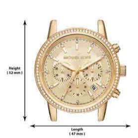  Shop Authentic Michael Kors Ritz Chronograph Rose Dial Two Tone Steel Strap Watch for Women - MK6475 - Luxxuri