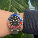  Shop Authentic Tag Heuer Aquaracer GMT Caliber 7 Pepsi Black Dial Silver Steel Strap Watch for Men - WAY201F.BA0927 - Luxxuri