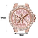  Shop Authentic Michael Kors Camille Three Hand Rose Gold Dial Rose Gold Steel Strap Watch For Women - MK7197 - Luxxuri