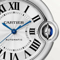  Shop Authentic Cartier Ballon Bleu De Cartier Silver Dial Black Leather Strap Watch for Women - WSBB0028 - Luxxuri