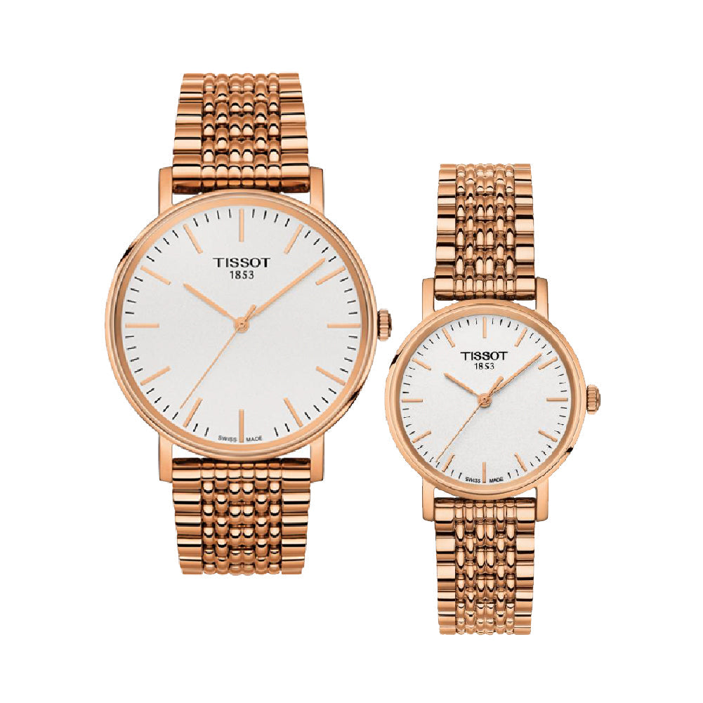  Shop Authentic Tissot T Classic Everytime Small White Dial Rose Gold Mesh Bracelet Watch For Women - T109.210.33.031.00 - Luxxuri