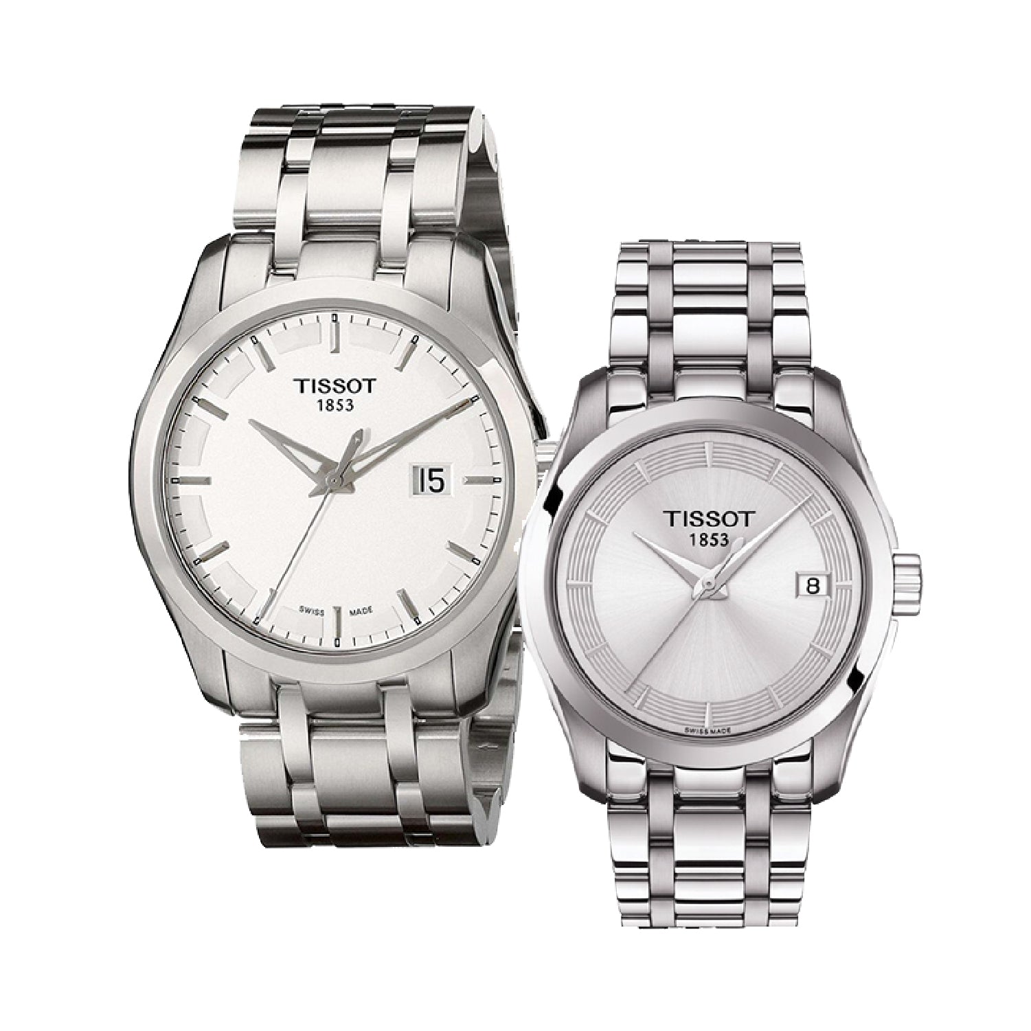  Shop Authentic Tissot T Trend Couturier Chronograph White Dial Silver Steel Strap Watch For Men - T035.410.11.031.00 - Luxxuri