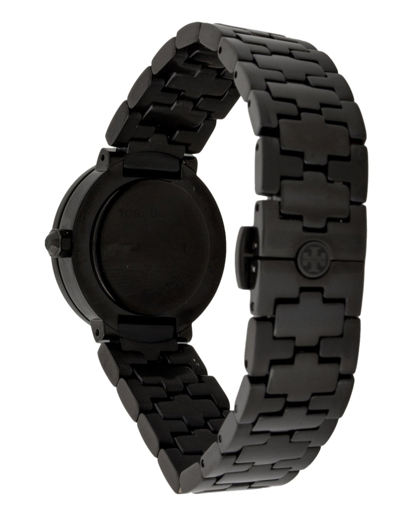 Tory Burch Reva Black Dial Black Steel Strap Watch for Women - TBW4038