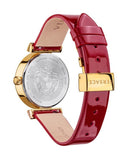  Shop Authentic Versace Greca Meander Red Dial Red Leather Strap Watch for Women - VELW00320 - Luxxuri