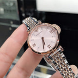  Shop Authentic Emporio Armani Gianni T Bar Pink Dial Two Tone Steel Strap Watch For Women - AR11223 - Luxxuri