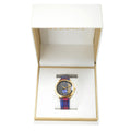  Shop Authentic Versace V-Circle The Clans Edition Black Dial Red & Blue Leather Strap Watch for Women - VEBQ00218 - Luxxuri