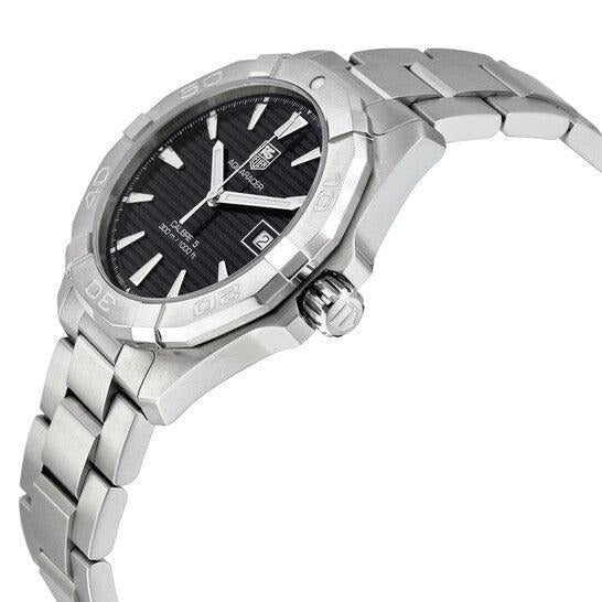  Shop Authentic Tag Heuer Aquaracer Automatic Black Dial Silver Steel Strap Watch for Men - WAY2110.BA0928 - Luxxuri