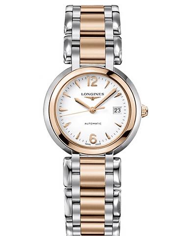 Longines PrimaLuna Quartz White Dial Two Tone Steel Strap Watch for Women - L8.110.5.16.6