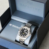 Shop Authentic Tag Heuer Aquaracer Automatic Caliber 5 Black Dial Silver Steel Strap Watch for Men - WBD2110.BA0928 - Luxxuri