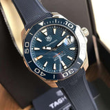  Shop Authentic Tag Heuer Aquaracer Calibre 5 Blue Dial Blue Silicone Strap Watch for Men -  WAY211C.FT6155 - Luxxuri