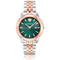  Shop Authentic Versace V-Urban Green Dial Two Tone Steel Strap Watch for Men - VELQ00619 - Luxxuri