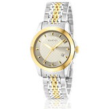  Shop Authentic Gucci G Timeless Silver Dial Two Tone Steel Strap Watch For Women - YA126511 - Luxxuri