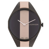  Shop Authentic Calvin Klein Rebel Cream Black Dial Cream Leather Strap Watch for Women - K8P237X1 - Luxxuri
