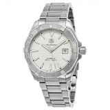  Shop Authentic Tag Heuer Aquaracer Automatic White Dial Silver Steel Strap Watch for Men - WAY2111.BA0928 - Luxxuri