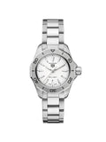  Shop Authentic Tag Heuer Aquaracer Professional 200 Quartz Mother of Pearl Dial Silver Steel Strap Watch for Women - WBP1418.BA0622 - Luxxuri