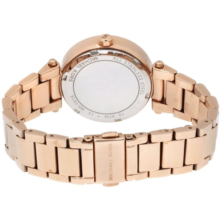  Shop Authentic Michael Kors Parker White Dial Rose Gold Steel Strap Watch for Women - MK5616 - Luxxuri