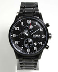  Shop Authentic Hugo Boss Chronograph Black Dial Black Steel Strap Watch for Men - 1513180 - Luxxuri