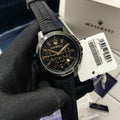 Maserati Successo Black Dial Black Rubber Strap Watch For Men - R8871621011