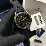  Shop Authentic Maserati Successo Black Dial Black Rubber Strap Watch For Men - R8871621011 - Luxxuri