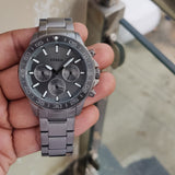  Shop Authentic Fossil Bannon Multifunction Chronograph Grey Dial Grey Steel Strap Watch for Men - BQ2491 - Luxxuri