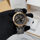  Shop Authentic Versace Aion Chronograph Black Dial Grey Steel Strap Watch for Men  - VBR050017 - Luxxuri