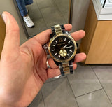  Shop Authentic Michael Kors Lexington Quartz Black Dial Two Tone Steel Strap Watch For Men - MK8948 - Luxxuri