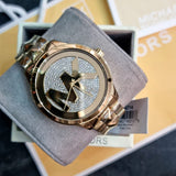  Shop Authentic Michael Kors Runway Mercer Crystals Gold Dial Gold Steel Strap Watch For Women - MK6714 - Luxxuri