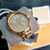  Shop Authentic Michael Kors Runway Mercer Crystals Gold Dial Gold Steel Strap Watch For Women - MK6714 - Luxxuri